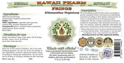 Photo of the Hawaii Pharm Fringe Non-Alcohol label