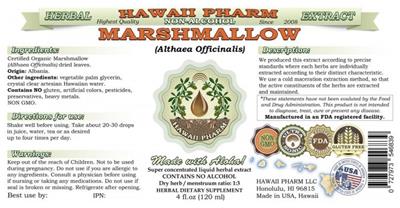 Photo of the Hawaii Pharm Marshmallow Non-Alcohol label