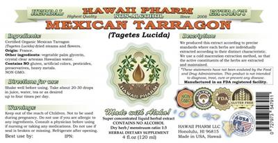 Mexican Tarragon Non-Alcohol