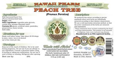 Photo of the Hawaii Pharm Peach Tree Non-Alcohol label