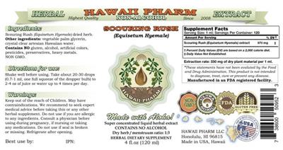 Photo of the Hawaii Pharm Scouring Rush Non-Alcohol label