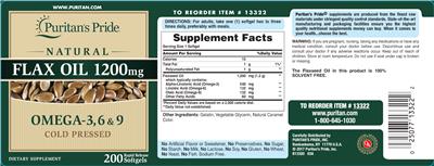 Flax Oil 1200 mg