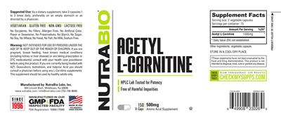 Acetyl L-Carnitine 500 mg