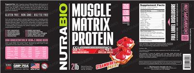 Muscle Matrix Protein Strawberry Pastry