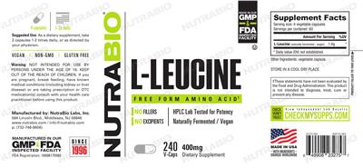 L- Leucine 400 mg