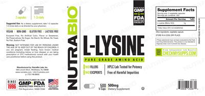 L-Lysine 500 mg