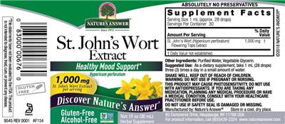 St. John's Wort Extract Alcohol-Free