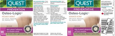 Photo of the Quest Osteo-Logic label