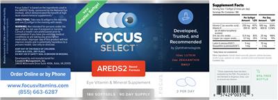 Photo of the Focus Select Focus Select label