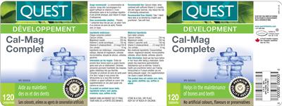 Photo of the Quest Cal-Mag Complete label