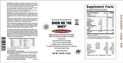 Show Me The Whey Natural Chocolate Flavor