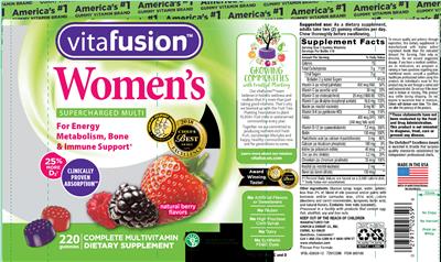 Photo of the vitafusion Women's label