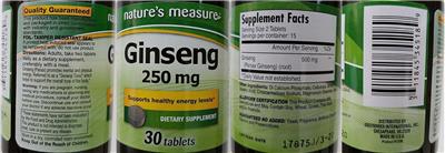 Ginseng 250 mg