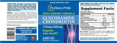 Glucosamine Chondroitin 750 mg/600 mg