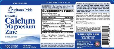 Chelated Calcium Magnesium Zinc