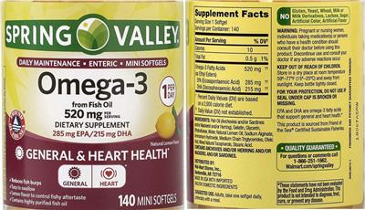Omega-3 520 mg Natural Lemon Flavor
