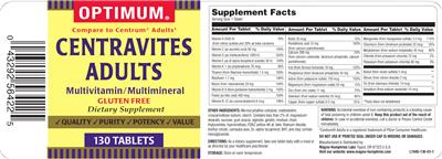 Photo of the Optimum Centravites Adults label