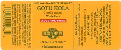 Gotu Kola Alcohol-Free