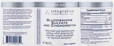 Photo of the Integrative Therapeutics Glucosamine Sulfate And Chondroitin label