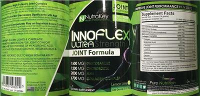 Photo of the NutraKey Health Performance Innoflex Ultra Strength Lemon Lime label