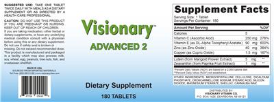 Photo of the Visionary Advanced 2 label