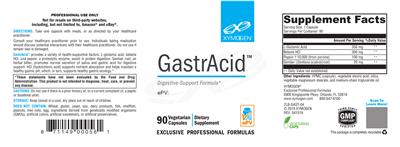Photo of the XYMOGEN GastrAcid label