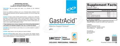 Photo of the XYMOGEN GastrAcid label