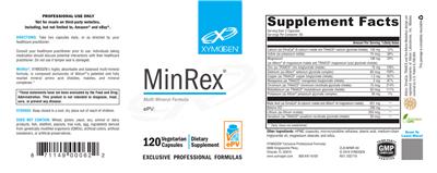 Photo of the XYMOGEN MinRex label