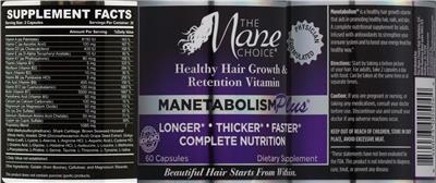 Photo of the The Mane Choice Manetabolism Plus label