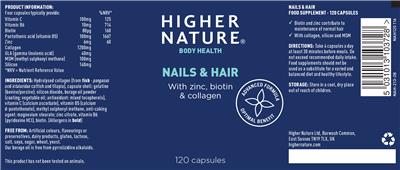 Photo of the Higher Nature Nails & Hair label