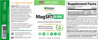 Photo of the Jigsaw Health MagSRT B-Free label