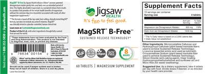 Photo of the Jigsaw Health MagSRT B-Free label