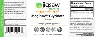 Photo of the Jigsaw Health MagPure Glycinate label