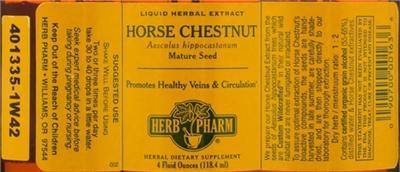 Photo of the Herb Pharm Horse Chestnut label