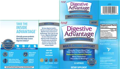 Label of Digestive Advantage Advanced Probiotics