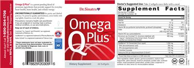Photo of the Dr. Sinatra Omega Q Plus label