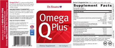Photo of the Dr. Sinatra Omega Q Plus label