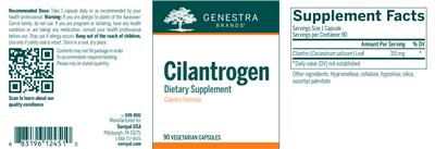 Photo of the Genestra Brands Cilantrogen label