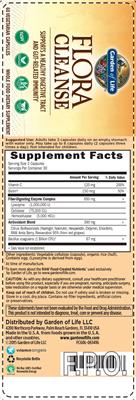 Label of Flora Cleanse