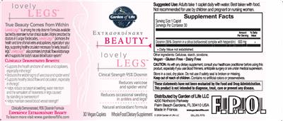 Photo of the Garden of Life Extraordinary Beauty Lovely Legs label