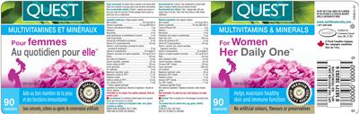 Photo of the Quest For Women Her Daily One label
