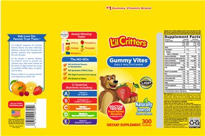 Photo of the L'il Critters Gummy Vites Daily Multivitamin label