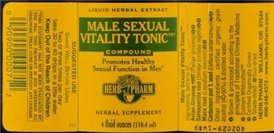 Male Sexual Vitality Tonic Compound