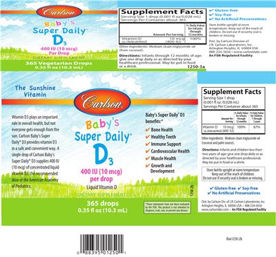 Baby's Super Daily D3 400 IU (10 mcg)