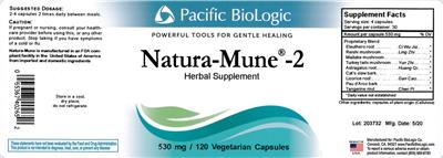 Photo of the Pacific BioLogic Natura-Mune-2 label