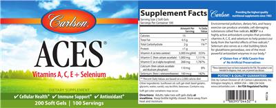 Photo of the Carlson ACES label