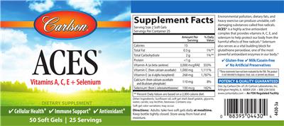 Photo of the Carlson ACES label
