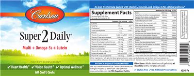 Photo of the Carlson Super 2 Daily label