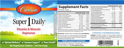 Photo of the Carlson Super 1 Daily label
