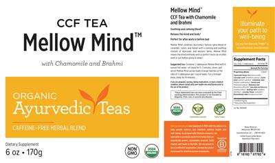 Photo of the Banyan Botanicals CCF Tea Mellow Mind label